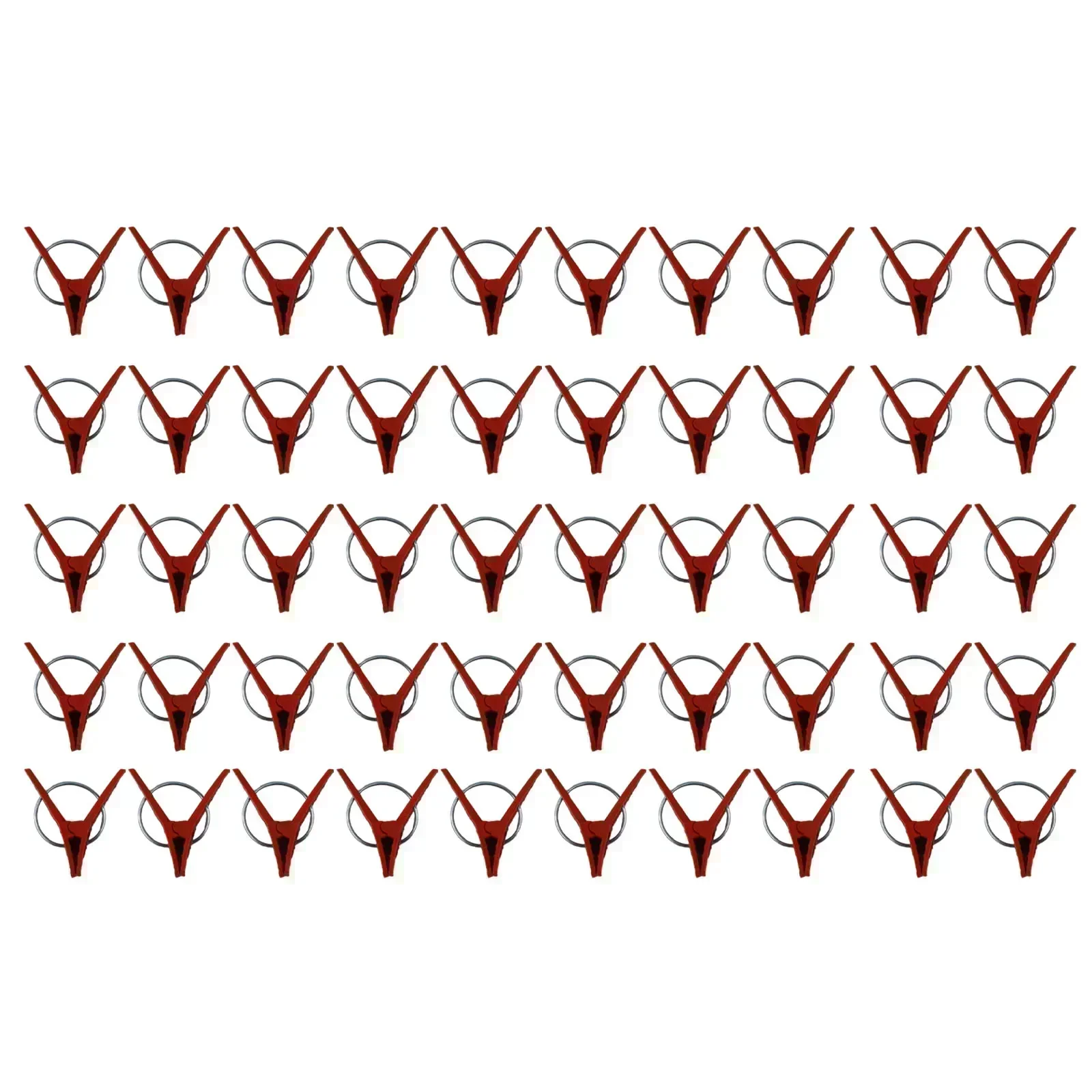 

50pcs Premium Plastic Clips Garden Tools For Cucumber Eggplant Watermelon Vegetable Round/flat Mouth Grafting Clips
