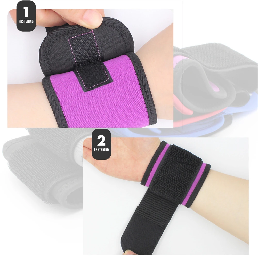 Fitness Compression Wristband Wrist Support Brace Straps Weight Lifting Wrist Wraps Bandage Gym Training Wrist Guard Protector