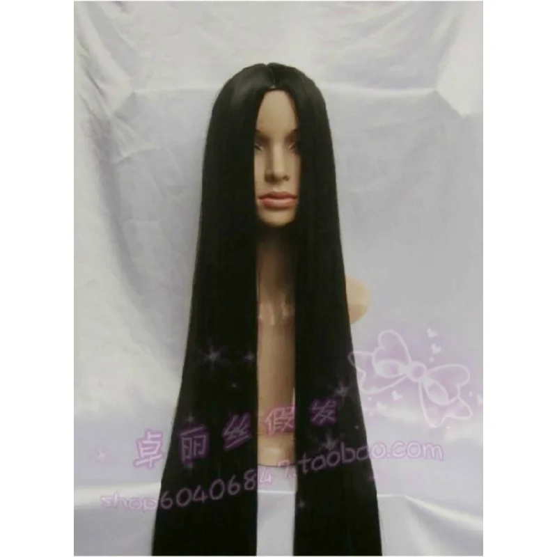 Popular Extra Long bla Cosplay Wig 60 inch High Temp 150cm