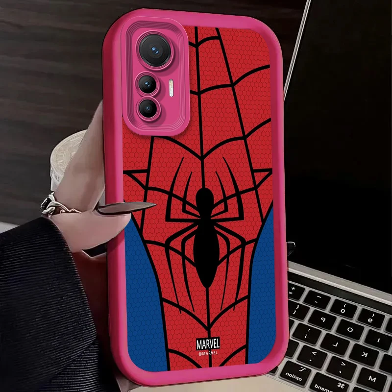 Funda de Anime Spider Man para Xiaomi Mi 15 Ultra 14 13 12S 12X 11 Lite 5G NE 13T 12T 11T 14T Pro funda trasera de silicona a prueba de golpes