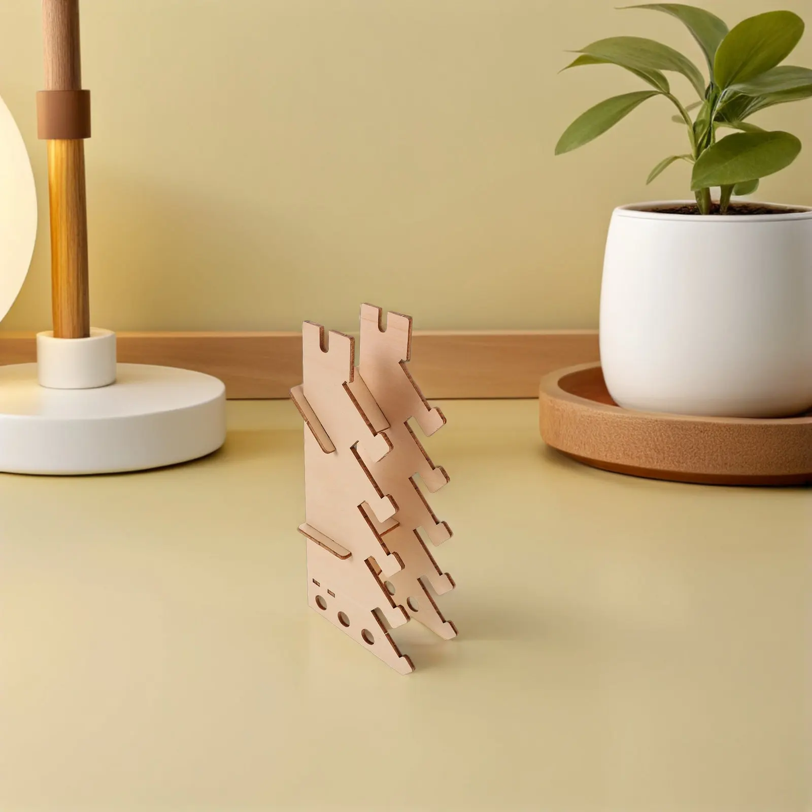 Fingerboard Display Shelf Wooden 5-Tier Rack for Mini Skateboard Collection Organization Storage Floor Stand Decorative Wood