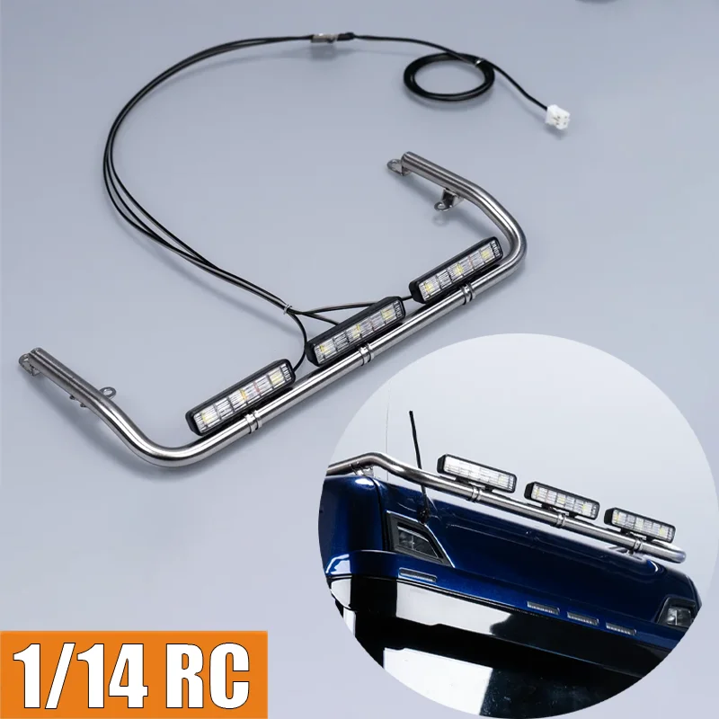 

Rc Car Simulation LED 5V Front Spotlights Roof Lights 1/14 RC Truck for SCANIA Tamiya 770S R620 for VOLVO ACTROS AROCS Model Car