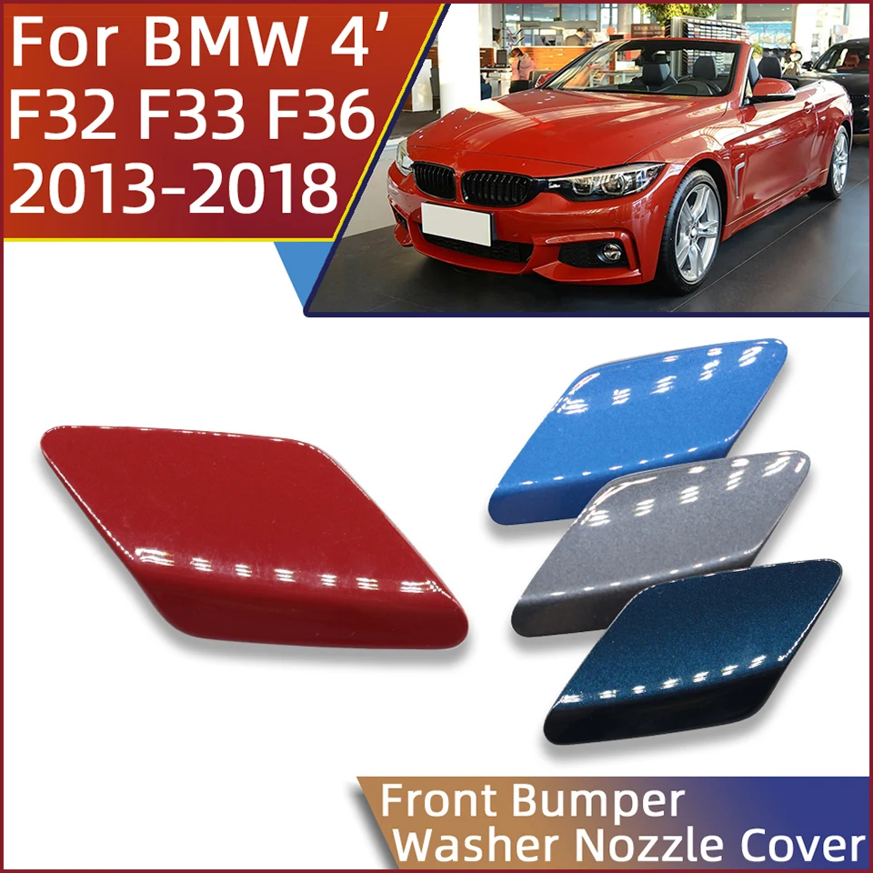 Car Sprayer Trim Cap For BMW 4 M-Sport F32 F33 F36 2013 2014 2015 2016 2017 2018 Front Headlamp Washer Nozzle Shell Cover
