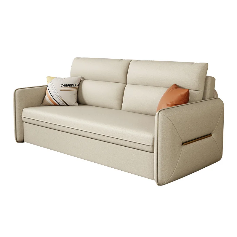 Juego de sofás de cuero con tecnología científica de alta calidad, mecanismo de cama plegable, diseños de sofá cama esquinero moderno con almacenamiento