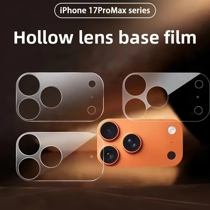 

1pc Protective Film for iPhone 17 Pro Max/iPhone 17 Pro Full Coverage Frosted Clear Ultra-Thin Camera Lens Protector Metal Frame