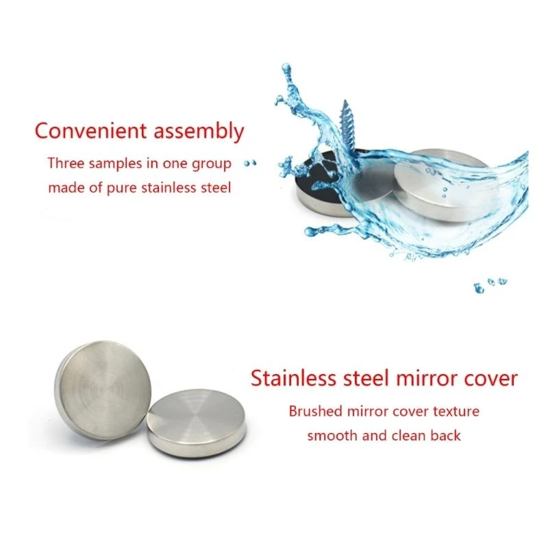 Screw Covers Decorative Caps Mirror Screws Fasteners Sign Advertising Hardware 831F