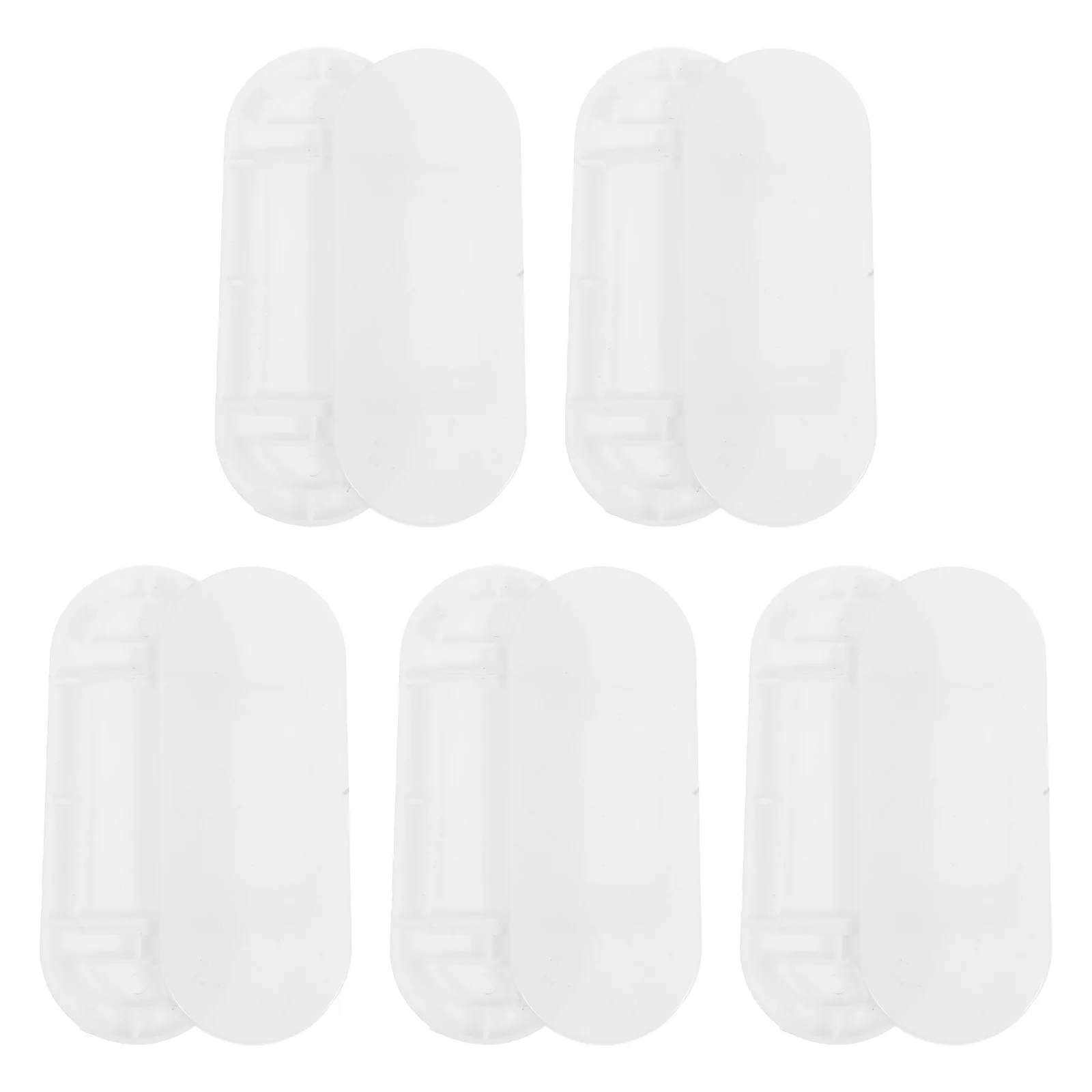 

5Pcs Power Strip Holder Adhesive Wall Mount Socket Fixator No Drill Installation for Router Cable Management Space Saving Tool