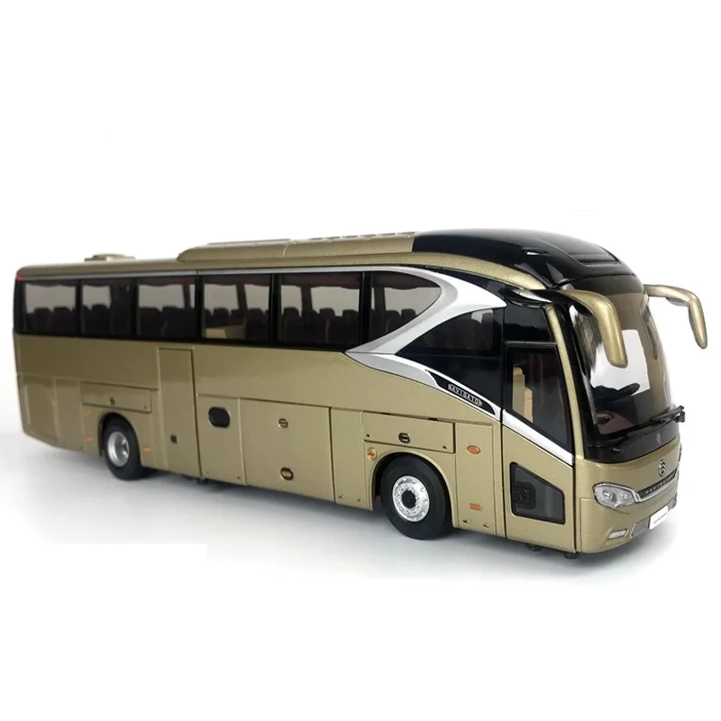 Origianl Authentic 1:42 Golden Dragon XML6129 Diecast travel road bus models, metal passenger toy miniature for gift