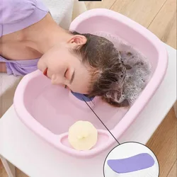 Portable Hair Washing Basin Household Flat-laying Shampoo Basin for Elderly Bedridden Pregnant Woman Nursing Shampoo Tools