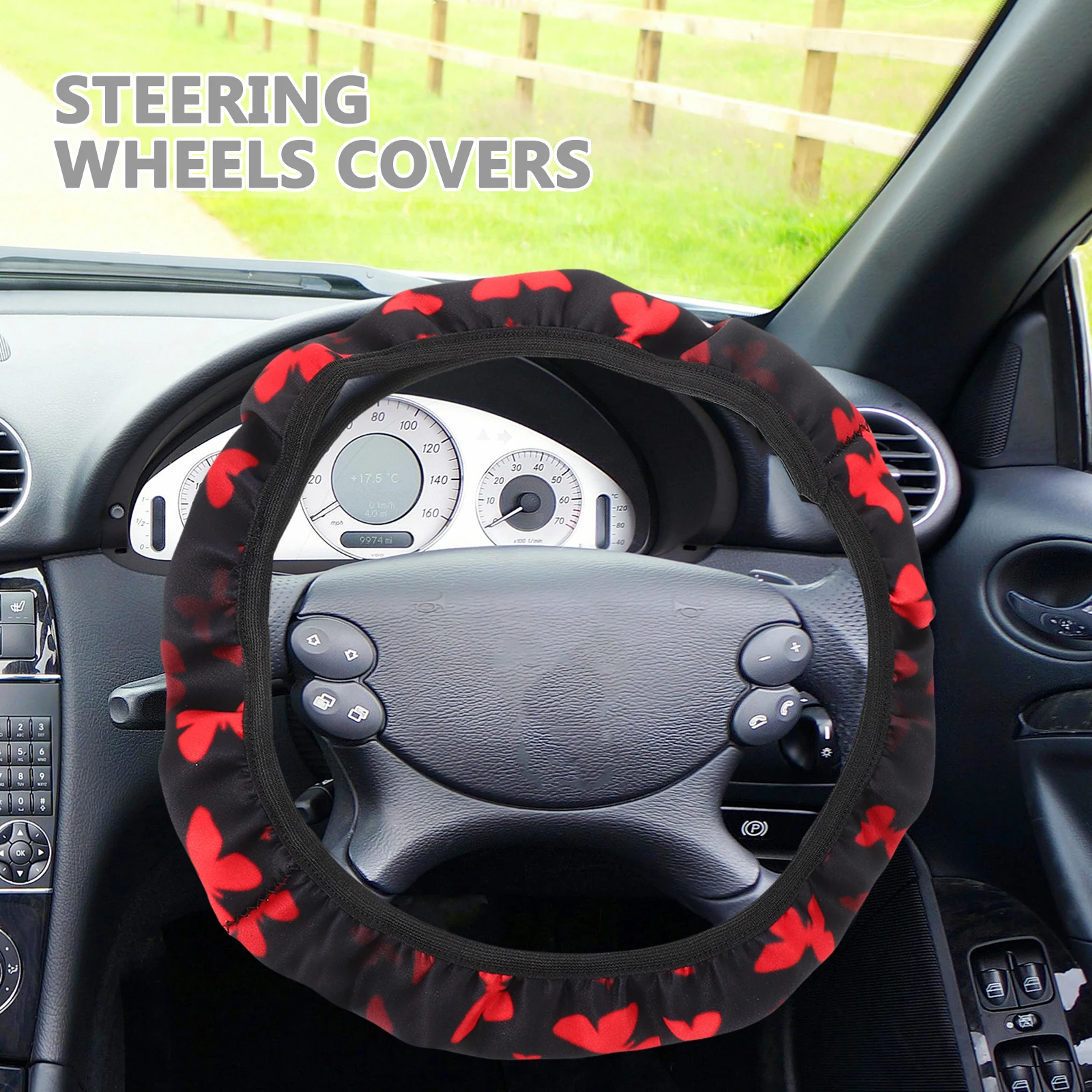 

Cute Animal Cover Universal Elastic Anti Skid Car Steering Sleeve Decorative Vehicle Wheel Protector Durable Non Slip