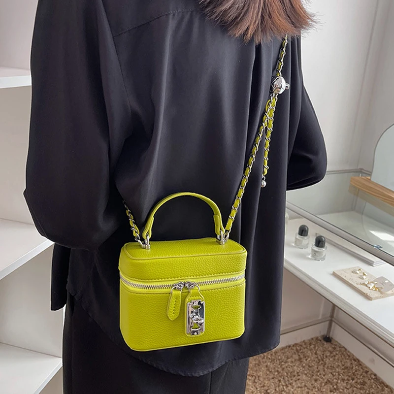 Mini Box PU Leather Crossbody Bag with Short Handle for Women Cute Totes Luxury Brand 2023 Summer Shopper Girls Shoulder Handbag