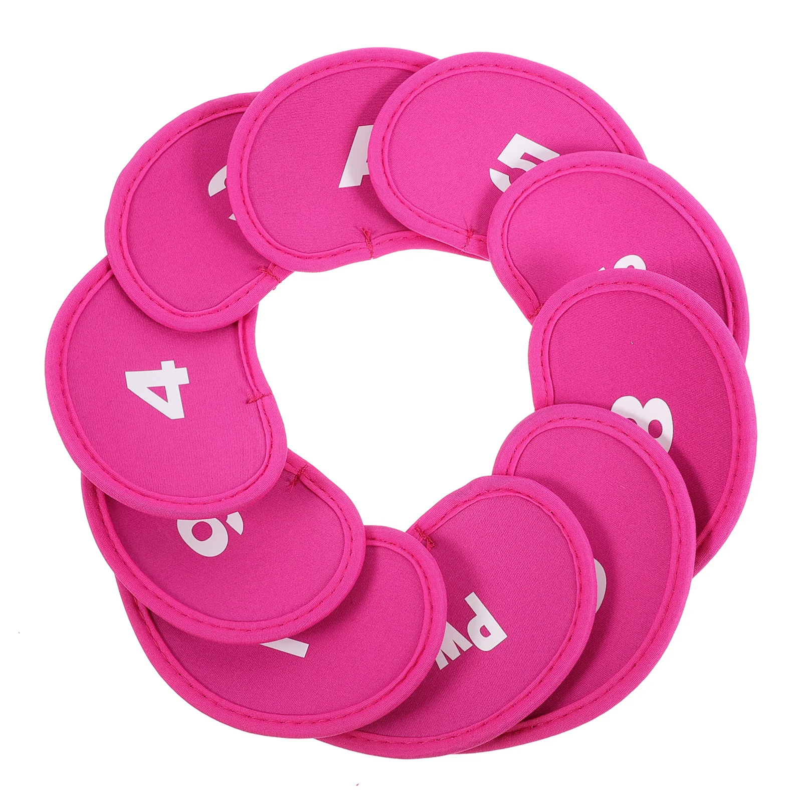 

10pcs Golf Iron Head Covers Club Protection Portable Rod Sleeves Numbered Fashion Cloth Material Thickened Internal Anti Wear