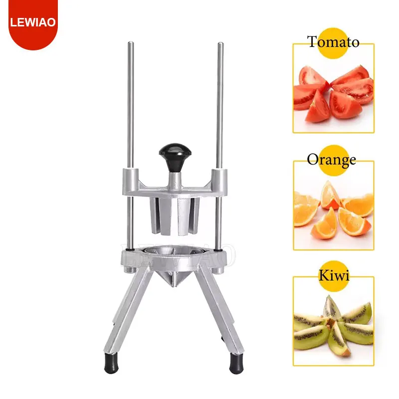 스테인리스 스틸 수동 핸드 프레스 감자 과일 사과 오렌지 채썰기 슬라이서 레몬 슬라이서