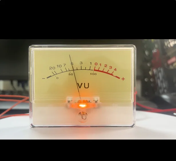 High Precision Gallbladder VU Meter with Backlight Audio Level Meter, Volume Meter, DB Power