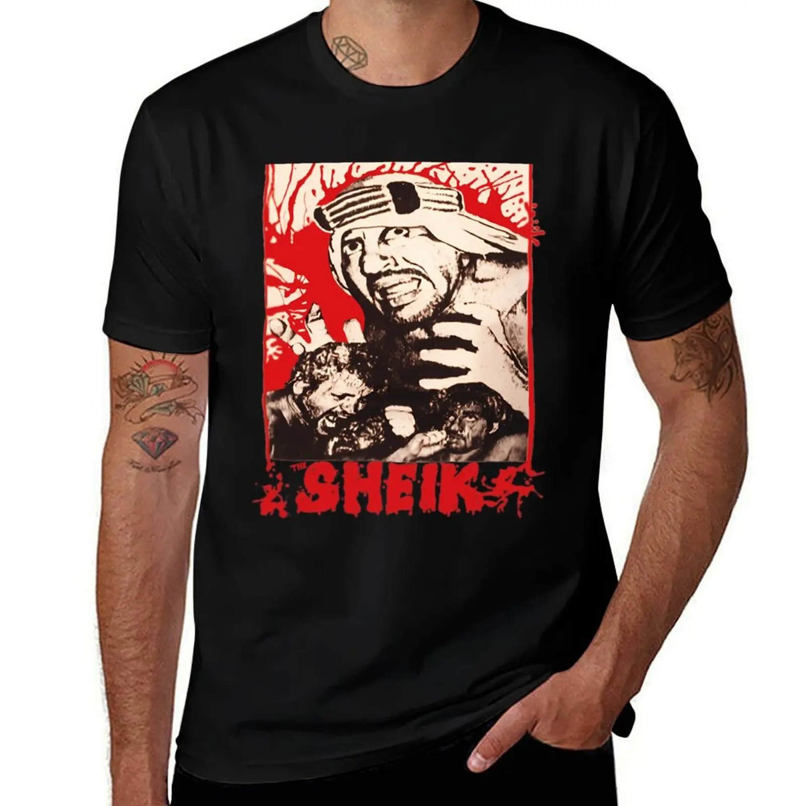 

The Sheik The Original Sheik Ed Farhat T-Shirt summer tops cute tops anime shirt Men's t-shirt