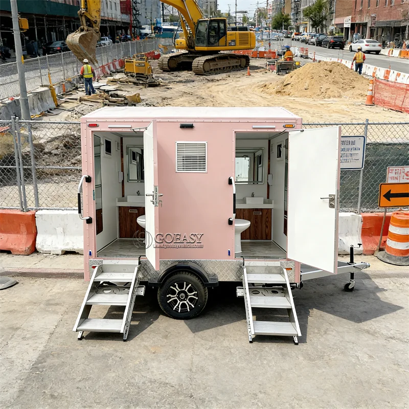 Sophisticated Outdoor Restroom Trailer with Customizable High End Bathroom Amenities