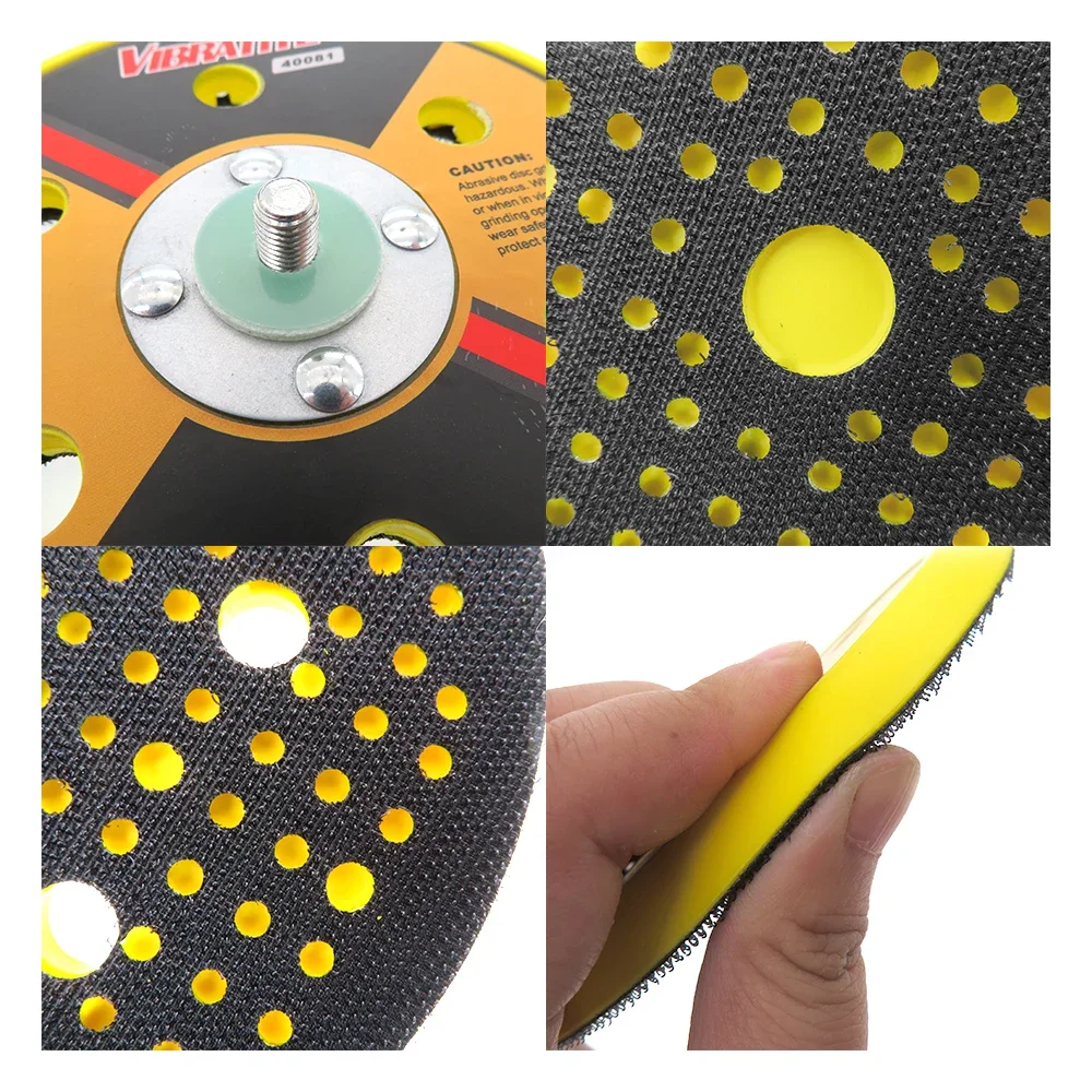 5/6 Inch Sanding Backing Plate 1 Pcs Random Orbital Sanding Pad PU Hook and Loop 24 Thread DA Sander & Polisher Power Tools