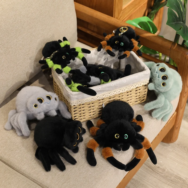 Serie de insectos de gran tamaño, muñeco de araña bonito de peluche, simulación de varios juguetes, adorno de almohada, regalo suave para niños