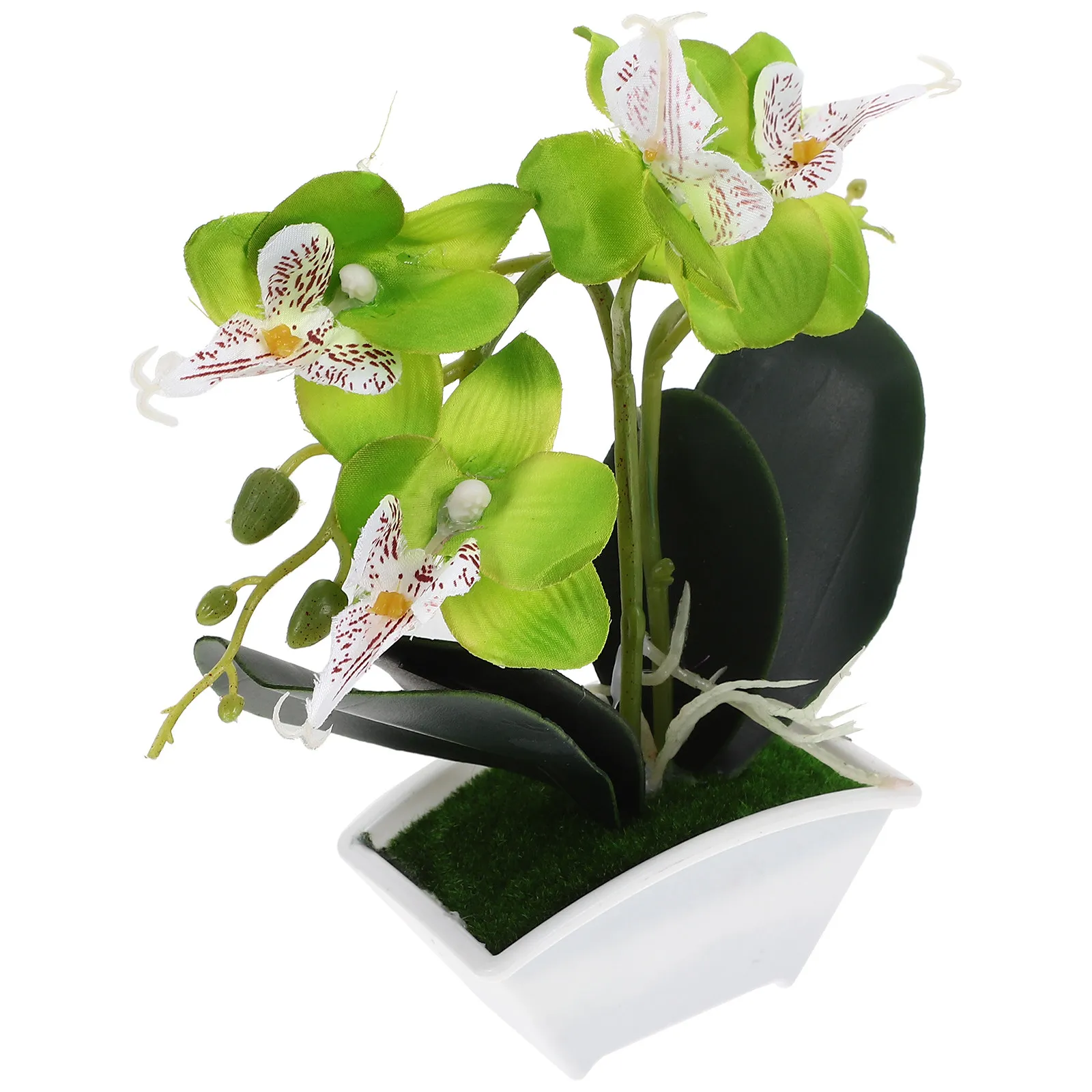 

Миниатюрная искусственная орхидея в горшке: реалистичное украшение для кухни, ванной комнаты и весеннего домашнего декора