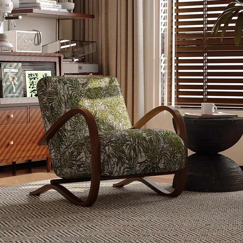 

Single sofa chair B & B cafe living room balcony recliner armrest lounge chair