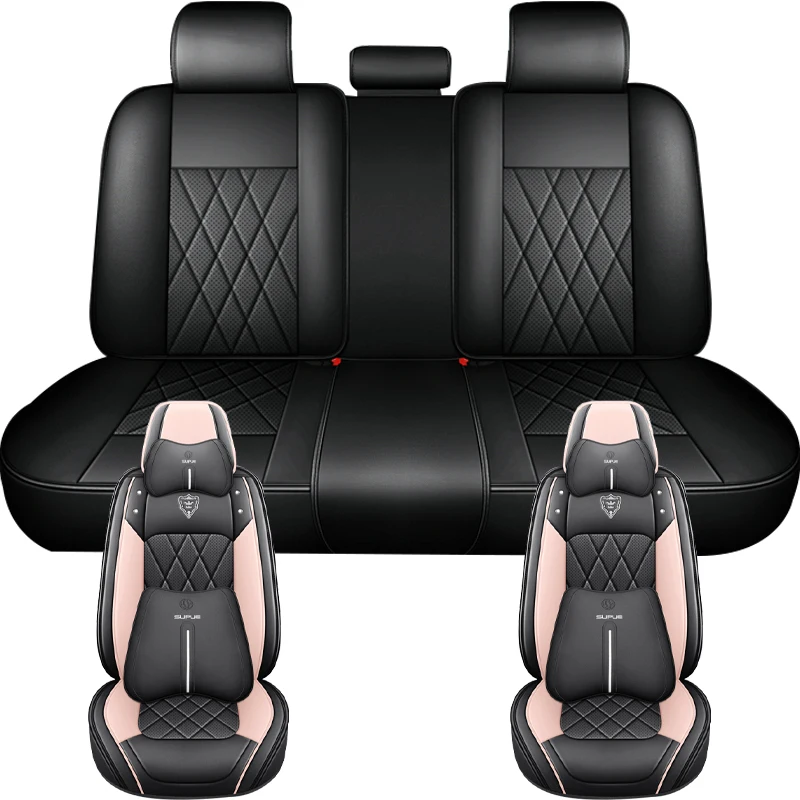 Universal Car Seat Covers Full Set 5 Seats for Volkswagen VW Golf 4 5 6 7 8 Arteon GTI Jetta Golf Alltrack Vento SportWagen Polo