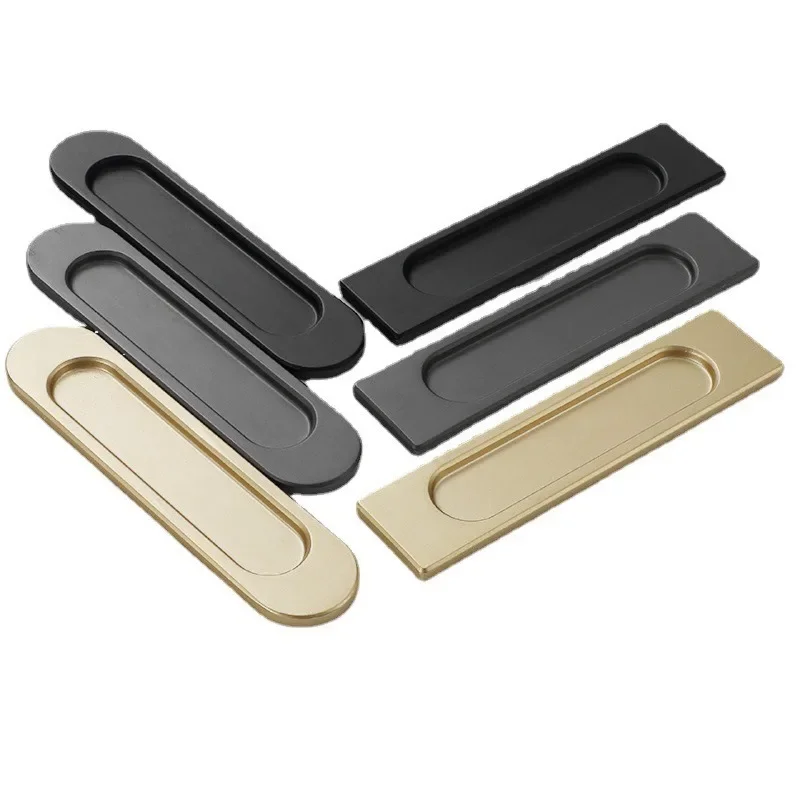 粘着性の引き戸ハンドル,隠しバックル,長方形または楕円形のエッジ,1パック