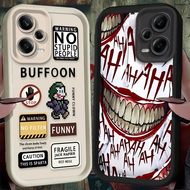 Anime Clown Buffoon Case for Xiaomi Redmi Note 12 13 11 Pro Plus 4G 5G 12S 11S 10S 10 9S 9 Redmi 14C 13C 12C 12 A3 Back Cover