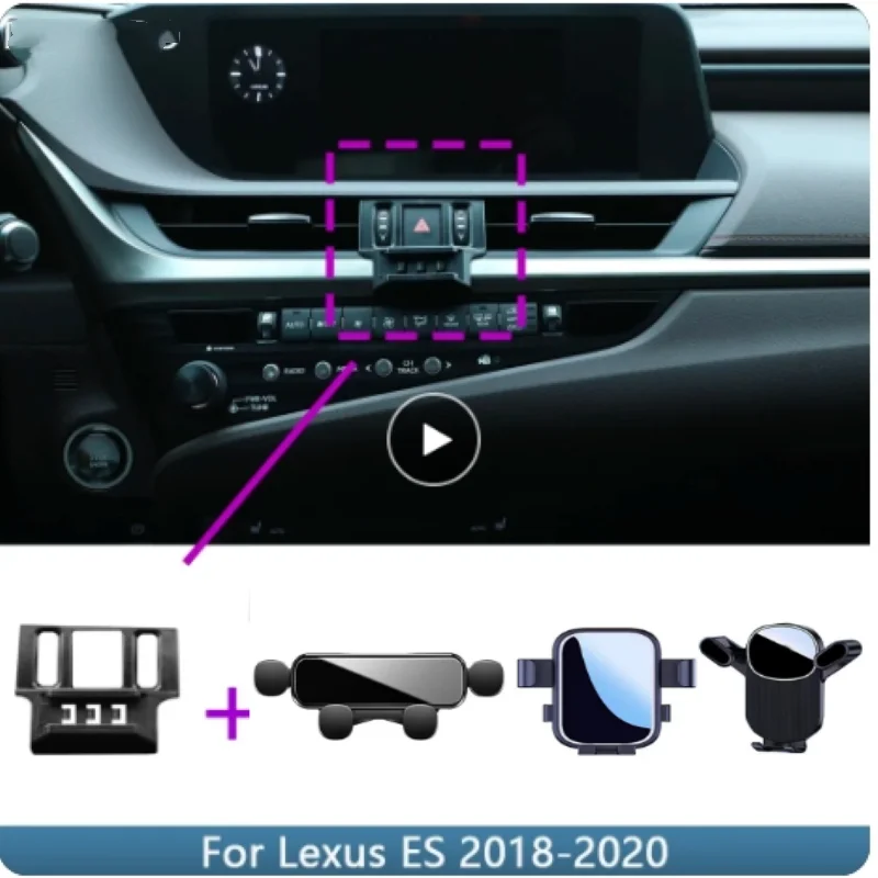 

Car Phone Holder For Lexus ES 2018 2019 2020 Fixed Bracket Base Special Car Cell Phone Mounts Charging Car Accessories