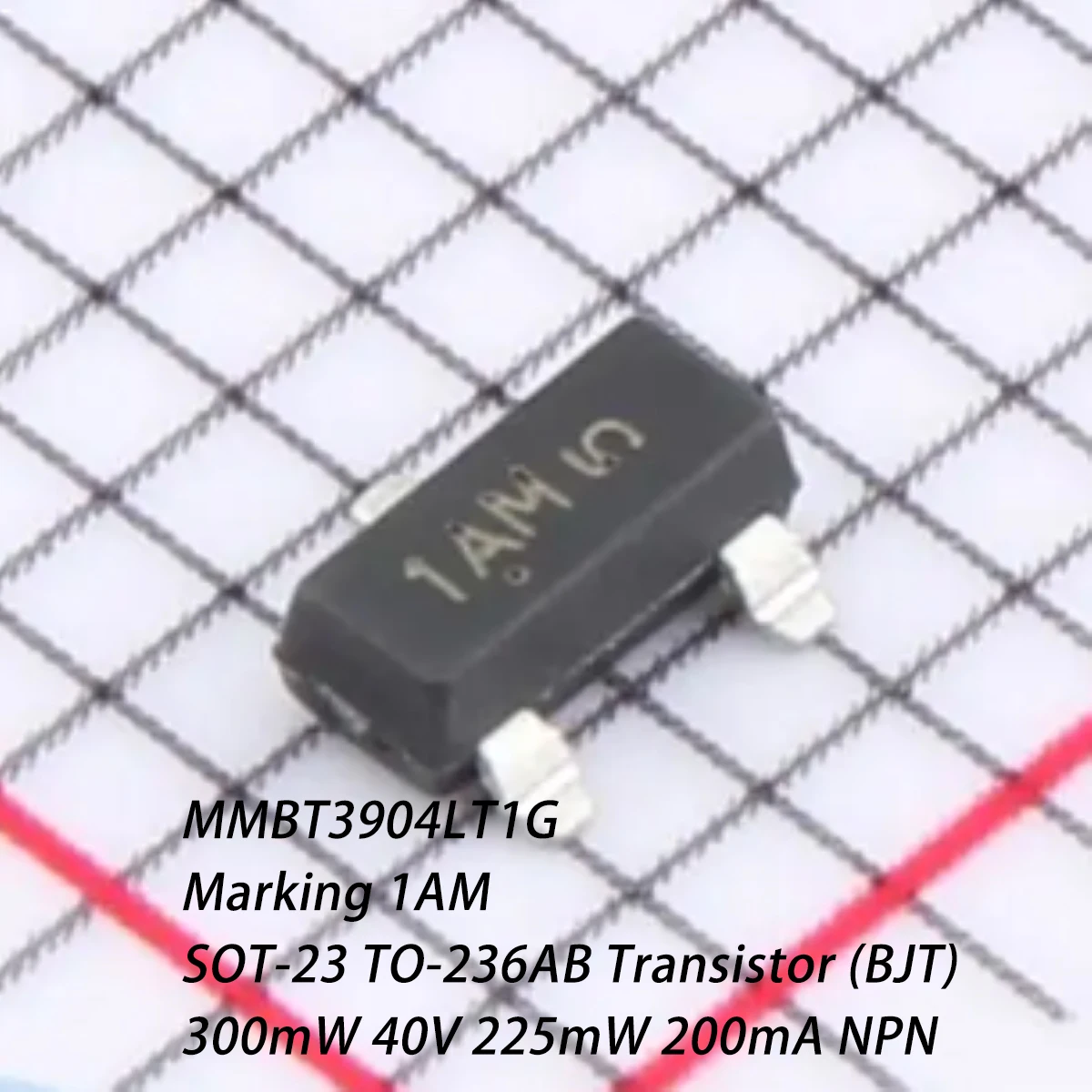 100PCS MMBT3904LT1G Marking 1AM SOT-23 TO-236 300mW 40V 225mW 200mA 0.2A NEW Original NPN Silicon General Purpose Transistor BJT