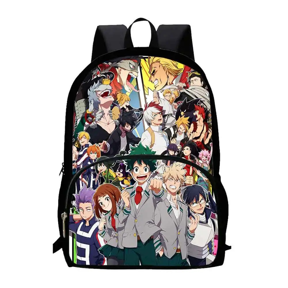 My Hero Mochila Academia Backpacks for Pupil Grade 1-5,School Bags for Boy Girls Children,Print Design logo Book Bag