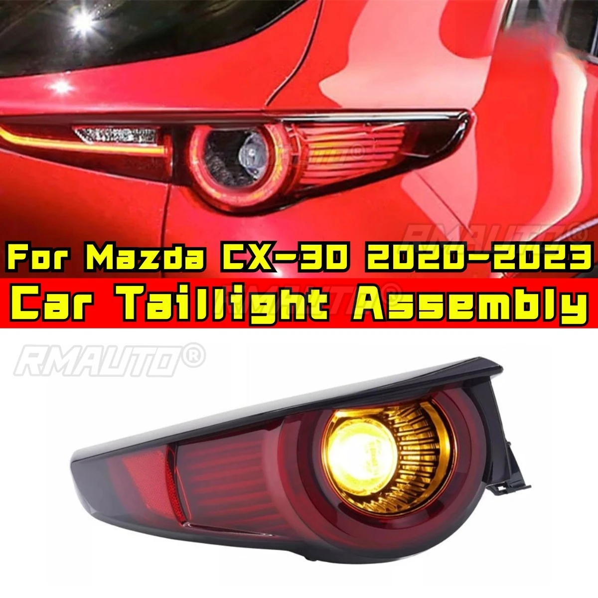 

Left Right Rear LED Taillight Taillamp Assembly Wide Light Corner Lamp For Mazda CX-30 2020-2023 DGH951150A DGH951150B