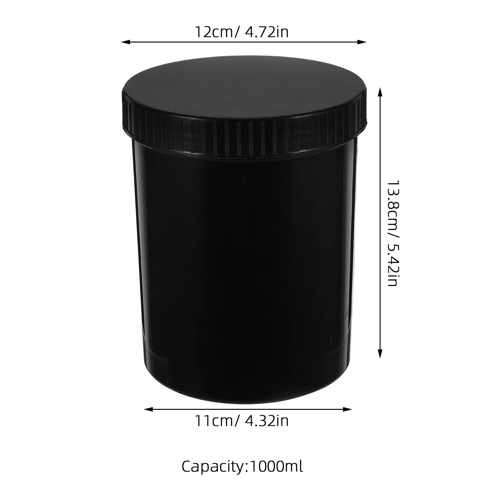 2Pcs Oil Ink Paint Storage Bins Leak Proof Wide Neck Plastic Paint Pails with Lids for Watercolor Thick Pigment Leftover Storage