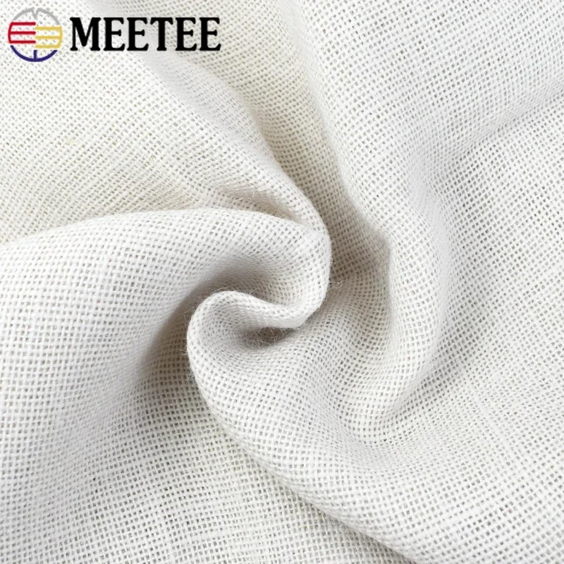 50/100x160cm Meetee Natural Burlap Fabric Per Meter Mesh Linen Textile Cloth for Bags Placemats Tablecloth DIY Decor Accessories