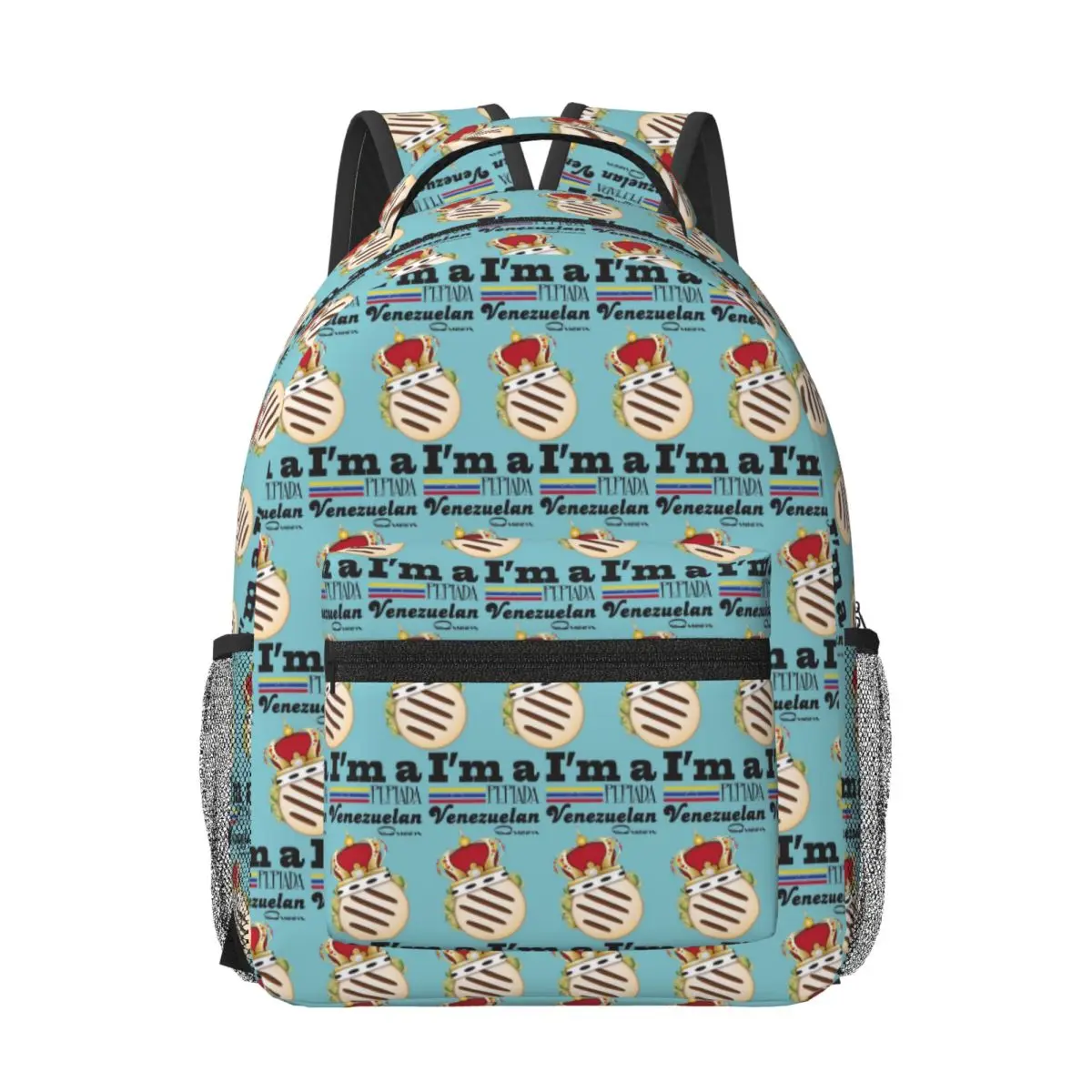 

Arepa Venezuela Im A Pepiada Venezuelan Queen Woman Backpacks Bookbag School Bags Portability Travel Rucksack Shoulder Bag
