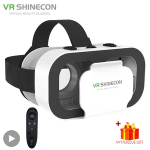Shinecon 3D VR نظارات الواقع الافتراضي Viar نظارات الأجهزة عدسات سماعة الرأس خوذة ذكية للهواتف المحمولة عرض الهواتف الذكية أفضل 8 نظارات للواقع الافتراضي للمبيعات - No7