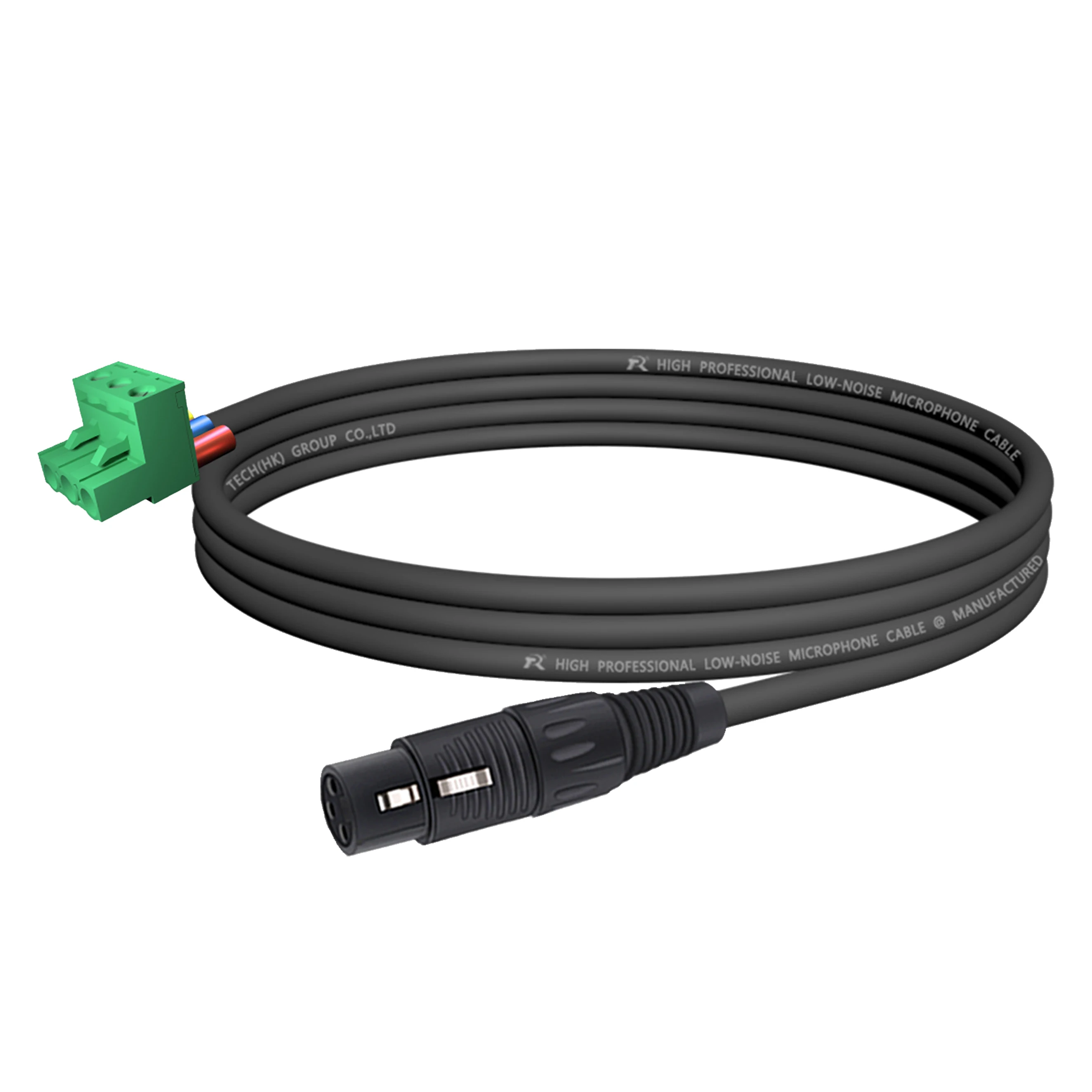 Lautsprechersystem, Bühnen-Soundverkabelung, Professionelle PCB-Montage Audioanschluss, 5,08mm 3-Pin Phoenix Terminal zu Geradem 3P XLR M/F Stecker – Detail 2