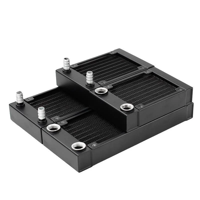 

PC water cooling radiator 80/160mm aluminum radiator for 80mm fans liquid cooling system with G1/4 thread