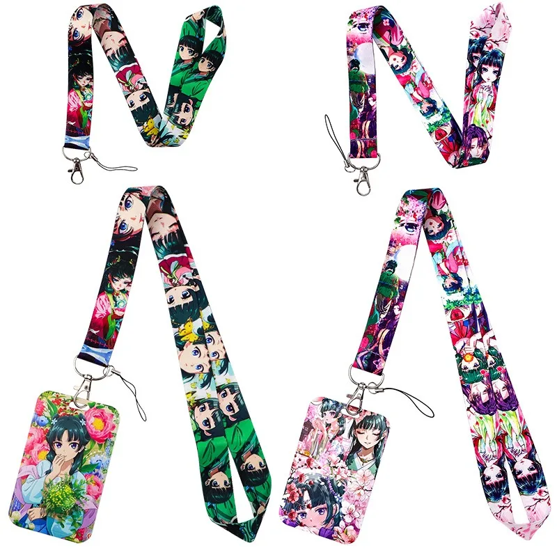 

The Apothecary Diaries Anime Peripheral Maomao Lanyard Keys Chain ID Credit Card Cover Pass Card Protective Cover Gift
