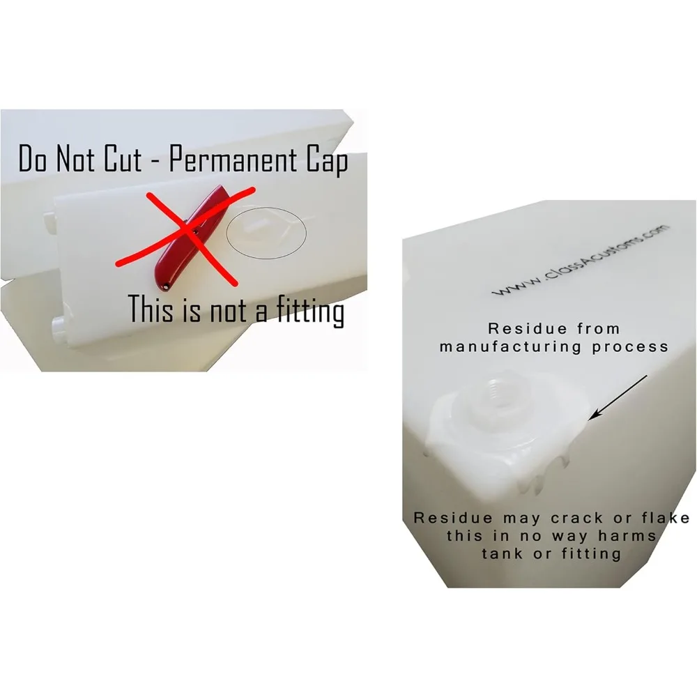 Tanque de almacenamiento de agua dulce y residual RV de 25 galones con cancelación para vehículos campistas