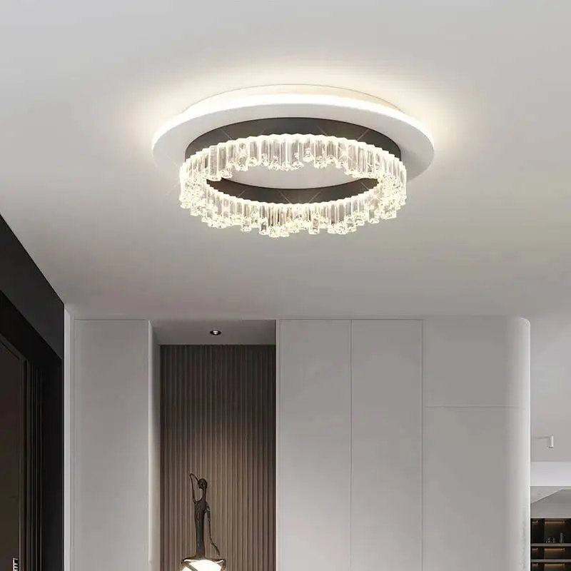 الممر أضواء الممر ضوء الفاخرة ما بعد الحداثة كريستال أضواء الجدار مرحاض مدخل قاعة مدخل شرفة LED أضواء السقف