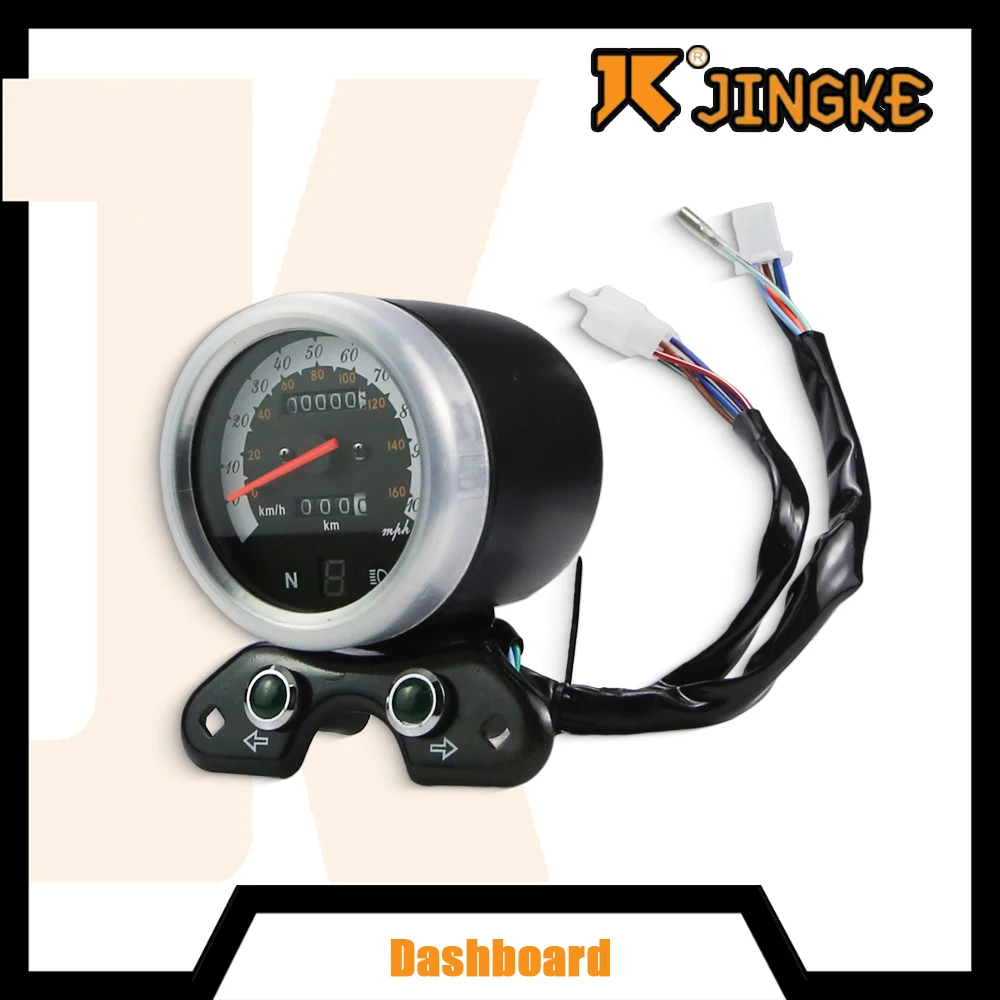 

Motorcycle 12V LED Digital Speedometer Tachometer Odometer Dual Meter For Honda CG125 Suzuki GN125 Cafe Racer