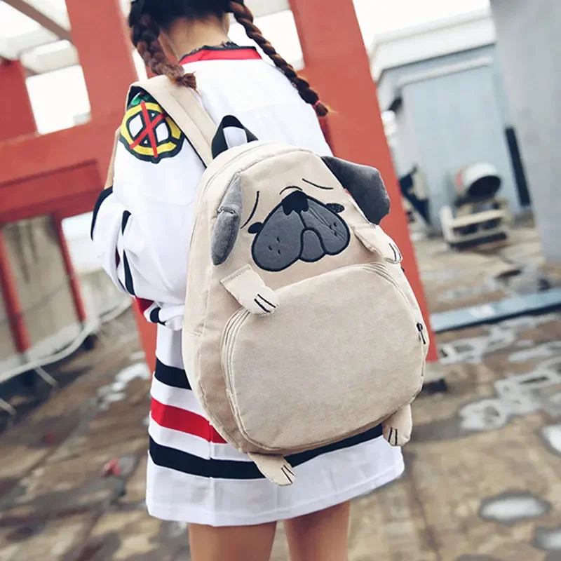 

Милые вельветовые рюкзаки для женщин в японском стиле с вышивкой лисы, школьные сумки для девочек-подростков, большие дорожные женские рюкзаки Mochila