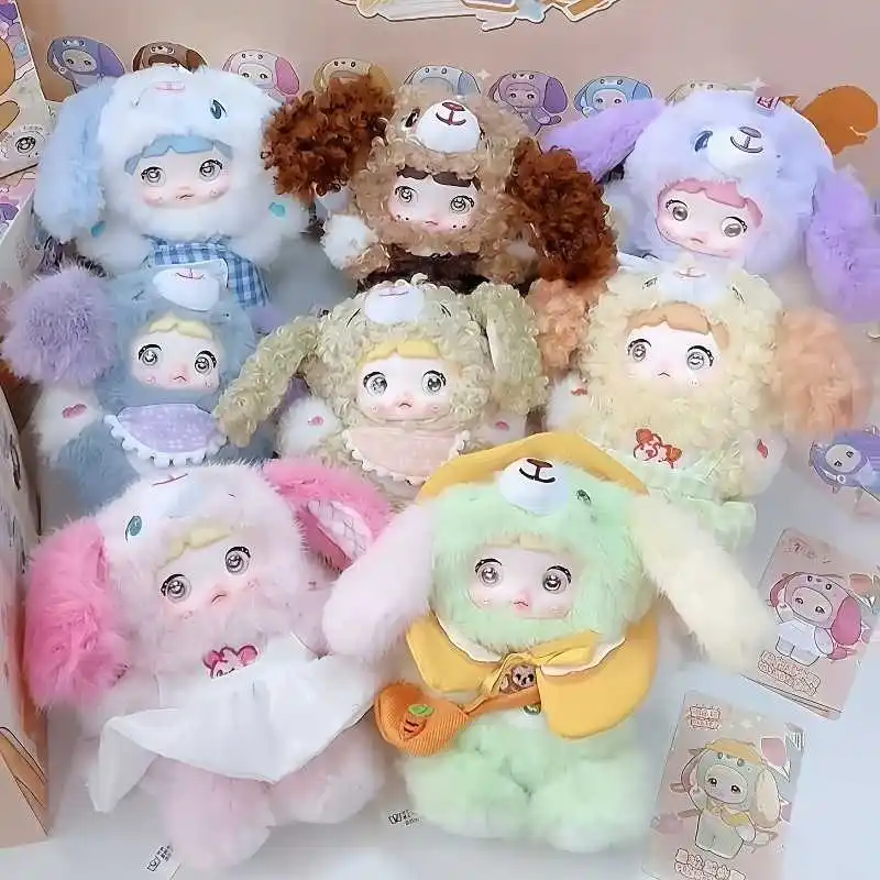 Nommi Puppy Diary Plush Blind Box, Cute Bag Pendant Keychain, Soft Doll Collectible Toy, Birthday Holiday Gift
