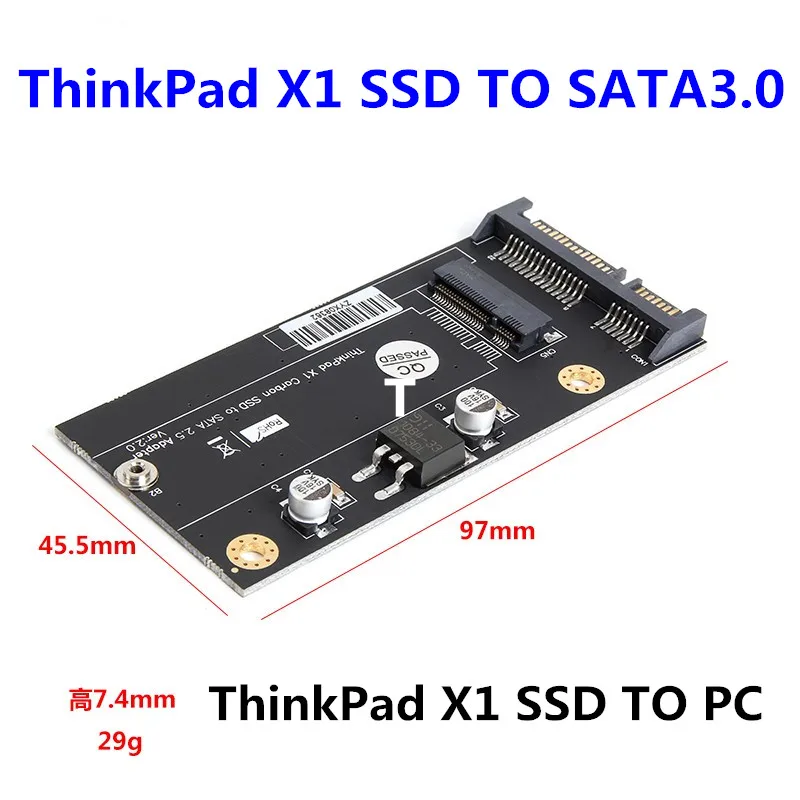 SATA SSD to 20+6 Pin 26 Pin Adapter for Lenovo ThinkPad X1 Carbon