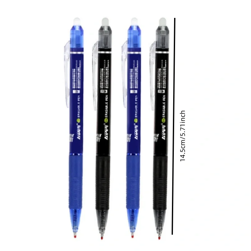 23 teile/satz 0,5mm Große Kapazität Tinte Löschbaren Gel Stift mit Refill Set Büro Schriftlich Schreibwaren Schwarz/Blau Magische tinte Löschbaren Stift