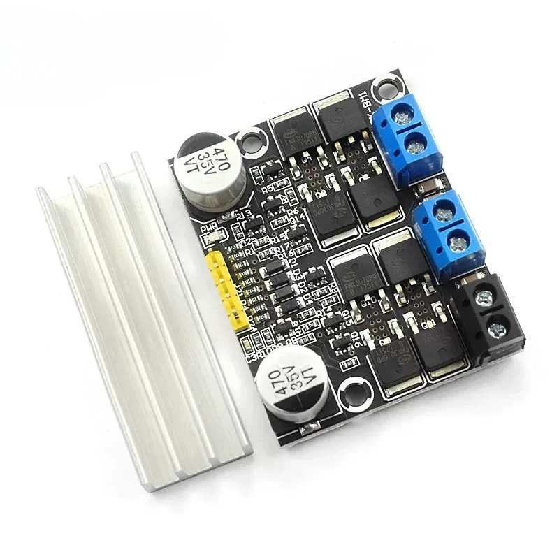 

10A Dual DC Forward and Reverse PWM Speed Regulation Dimming 3-18V Low-voltage High Current Motor Drive Module