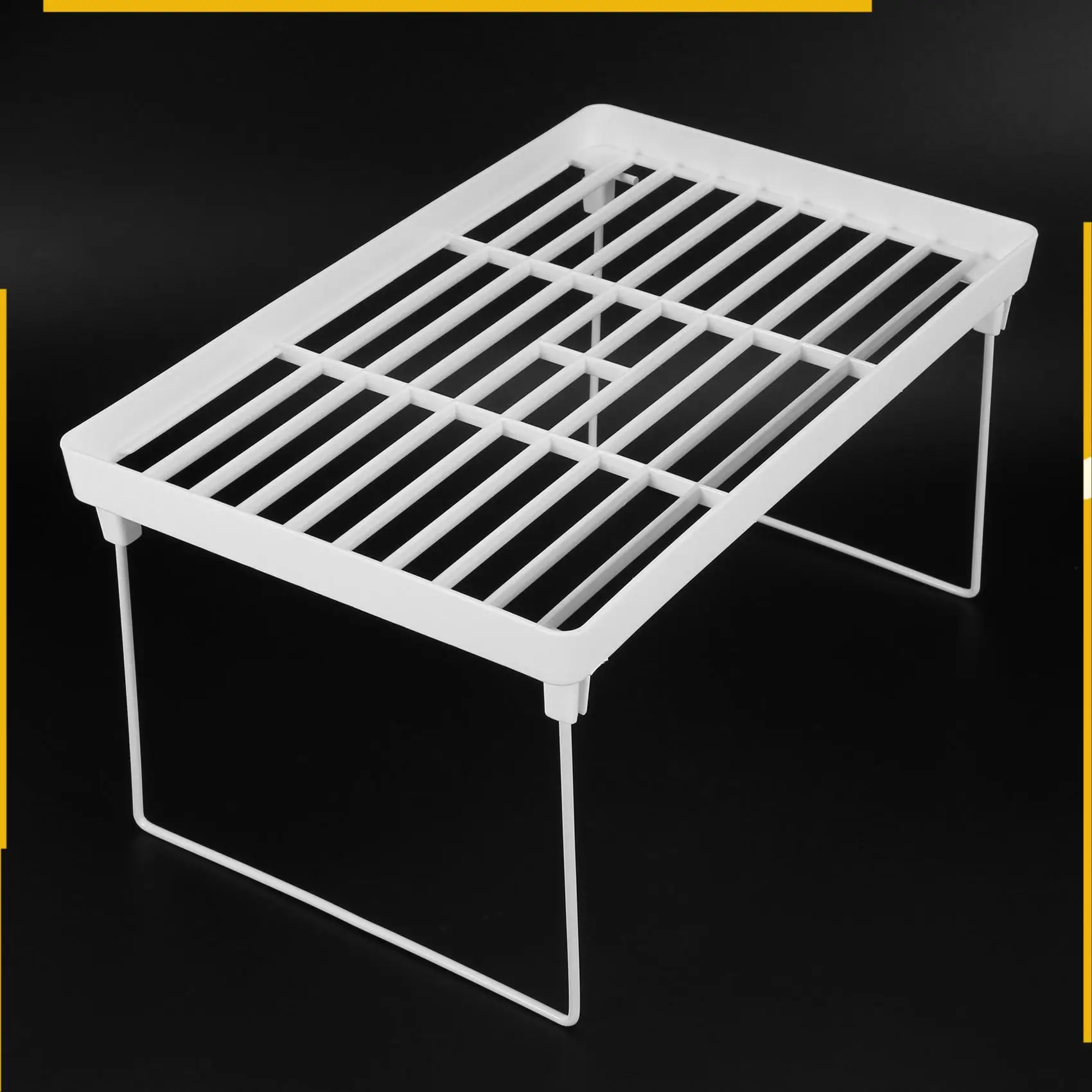 A76K Stacking Cabinet Shelf Rack Steel Metal Leg - Cupboard, Plate, Dish, Counter & Pantry Organizer Organization - Kitchen