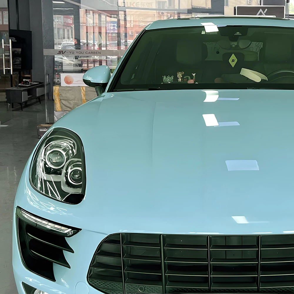 

Кристаллическая яркая светло-голубая виниловая пленка для автомобиля, мотоцикла, клейкая пленка для обертывания кузова, водонепроницаемая ПВХ-наклейка без пузырьков, аксессуары