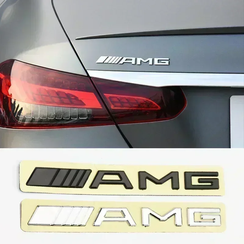 سيارة AMG الذيل رسالة شارة ملصقات اكسسوارات لمرسيدس بنز W124 W211 W212 W210 W205 W203 W204 W126 W168 W169 W176 W177