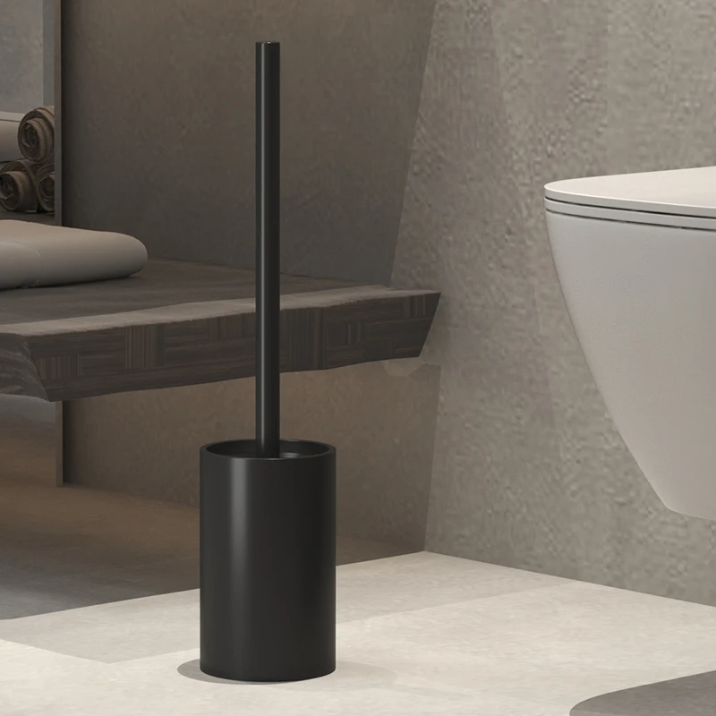 

Bathroom toilet brush holder cleaning tool Plastic floor standing non drilling vertical toilet brush Bathroom accessories